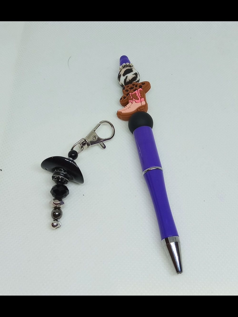 Purse Charm And Stylus Pen with Decorative Topper Handmade NEW Rodeo